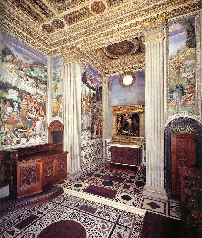 GOZZOLI, Benozzo View of the Chapel g Sweden oil painting art